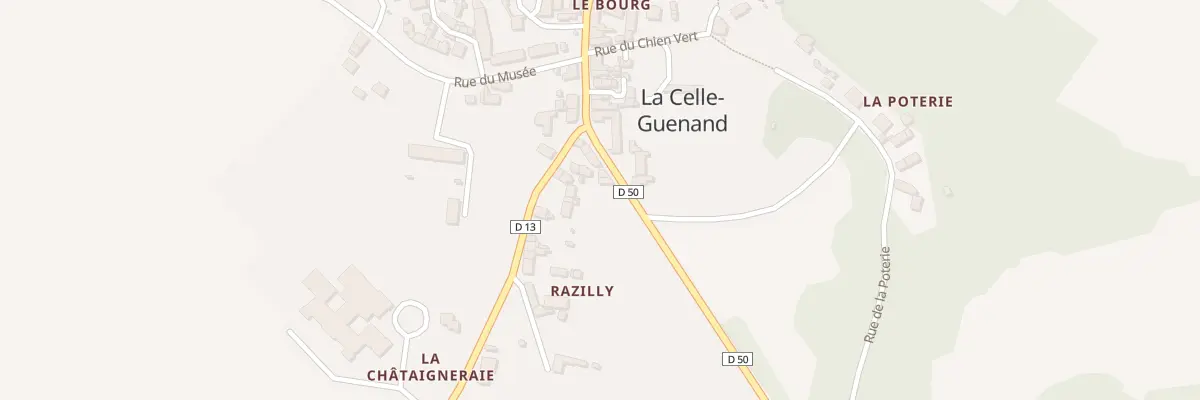 Plan du 7 Rte de Razilly à La Celle-Guenand