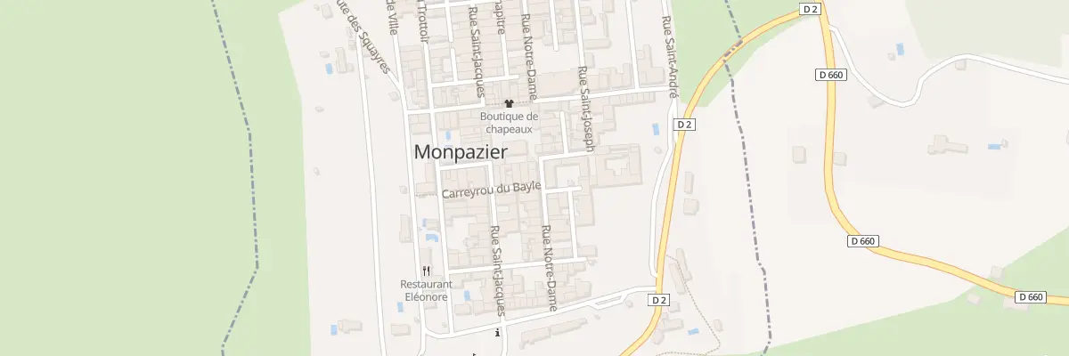 Plan du 23 Rue Notre-Dame à Monpazier