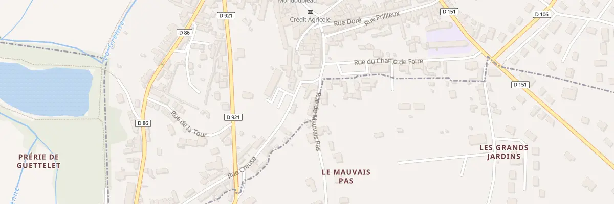 Plan du 2 Rue Creuse à Mondoubleau