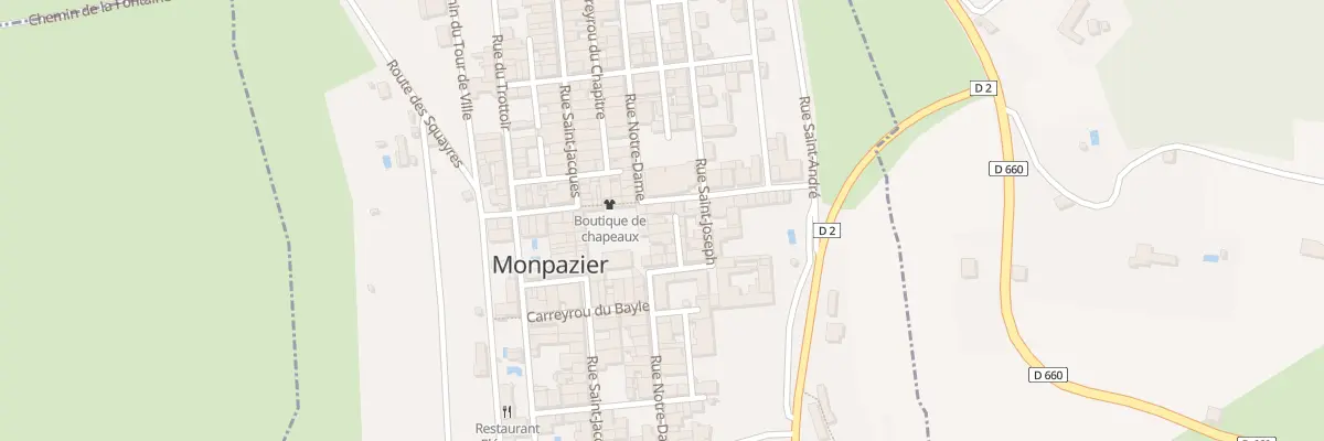Plan du 32 Rue Notre-Dame à Monpazier