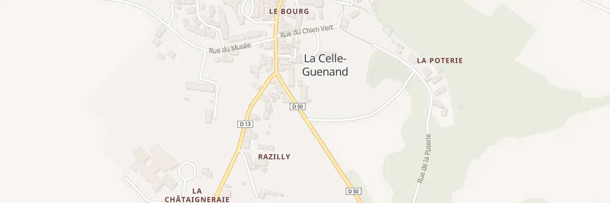 Plan du 3 Rte de Preuilly à La Celle-Guenand