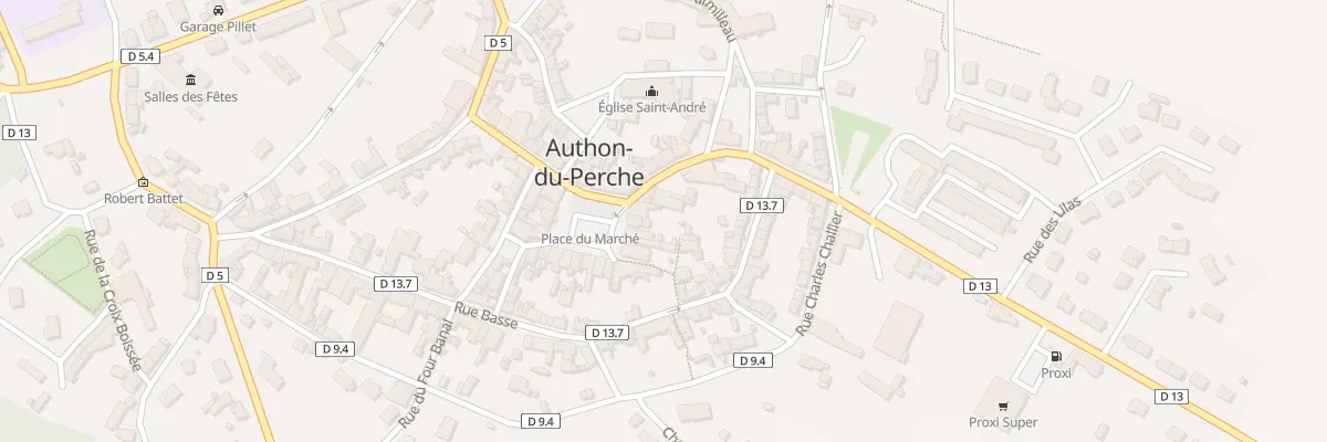 Plan du 1 Pl du Marché à Authon-du-Perche