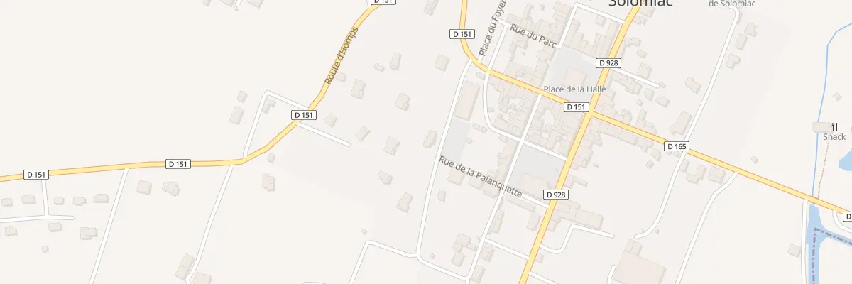 Plan du 6 Che du Boulodrome à Solomiac