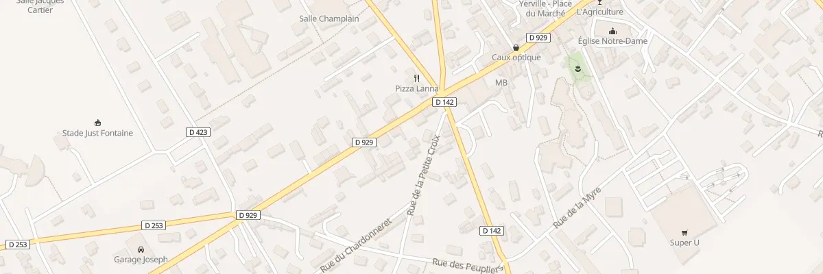 Plan du 29 Av Charles de Gaulle à Yerville