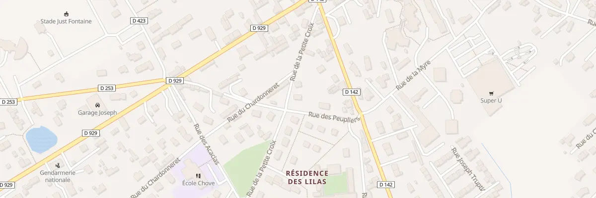 Plan du 35 Rue de la Petite Croix à Yerville