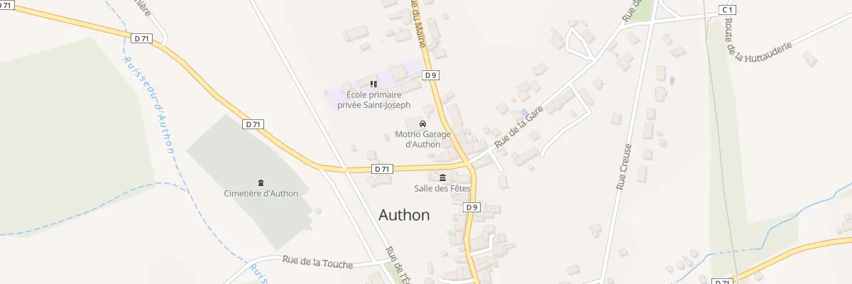 Plan du 33 Rue du Maine à Authon