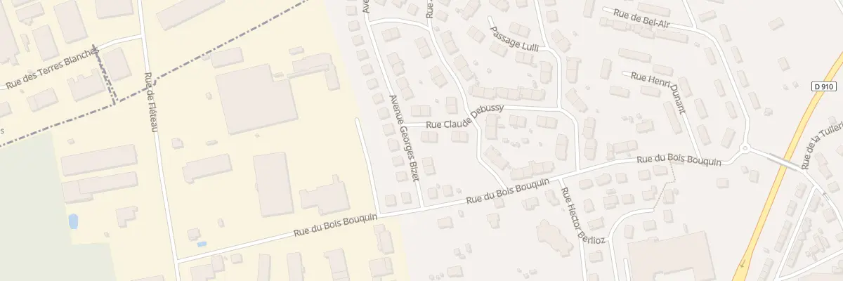Plan du 13 Rue Claude Debussy à Château-Renault