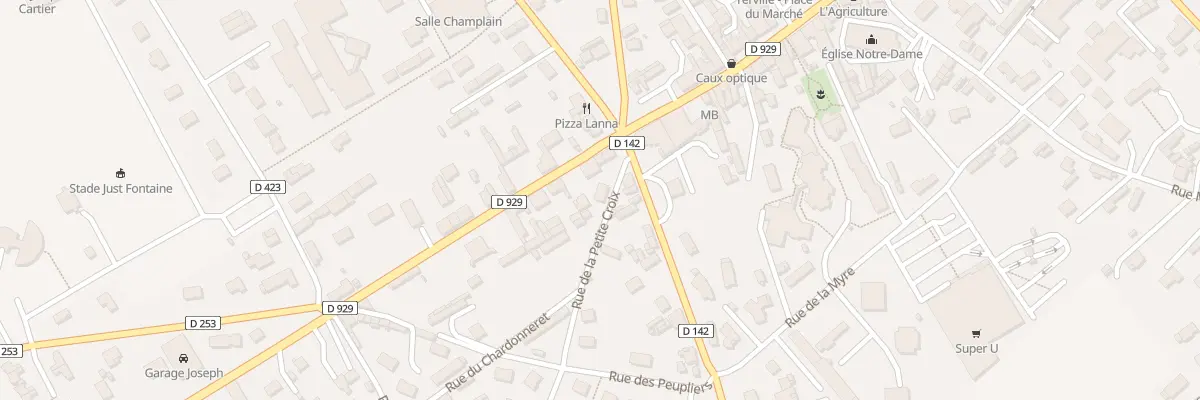 Plan du 25 Rue du Chardonneret à Yerville