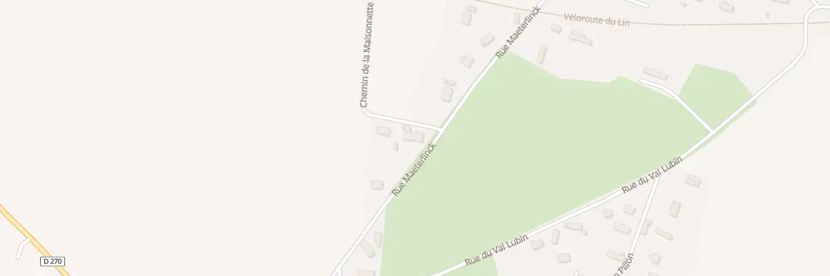 Plan du 1190 Rue Maeterlinck à Gruchet-Saint-Siméon