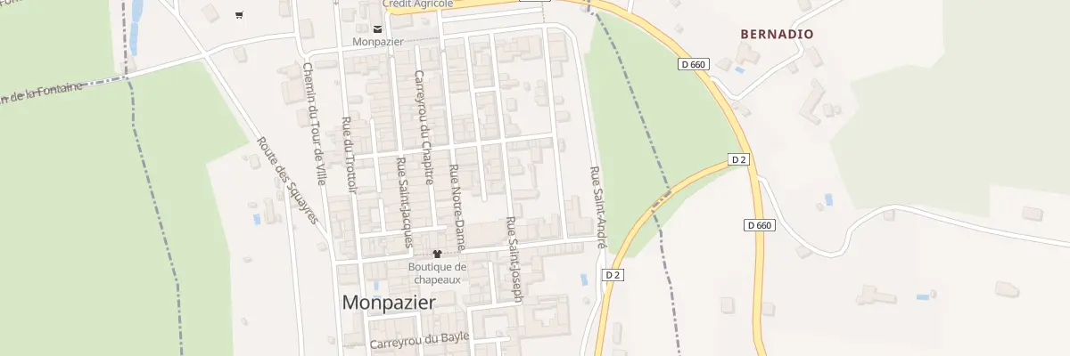 Plan du 8 Rue Saint-Joseph à Monpazier