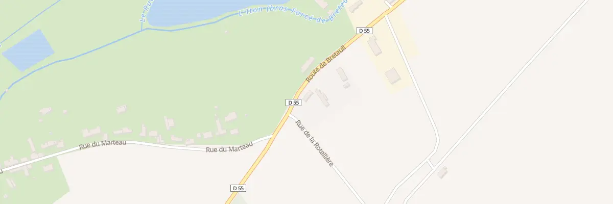 Plan du 1 Rue de la Rotellière à Breteuil