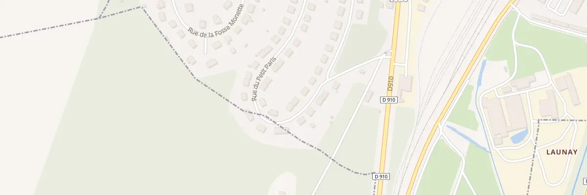 Plan du 4 Rue du Petit Paris à Château-Renault