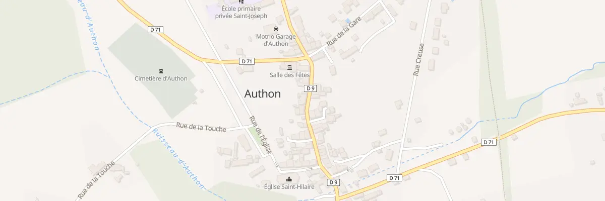 Plan du 25 Rue du Maine à Authon