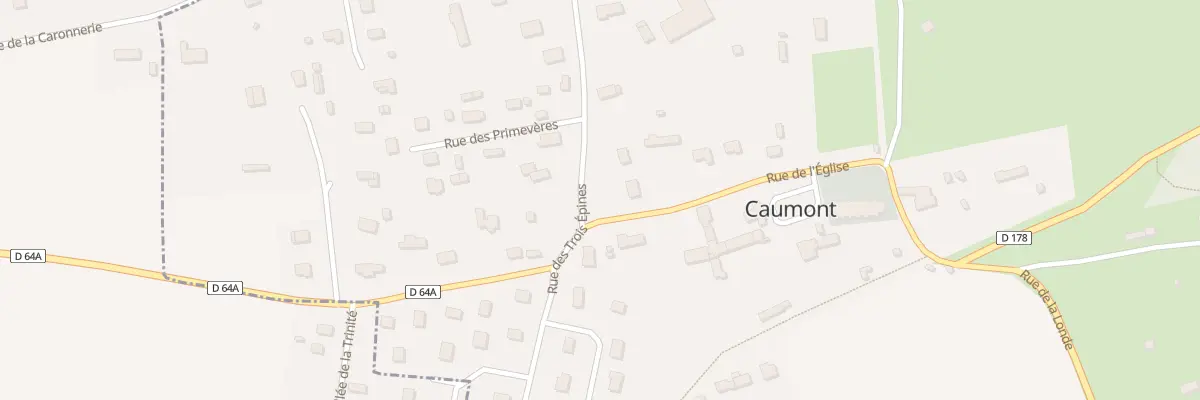 Plan du 23 Rue de l’Église à Caumont