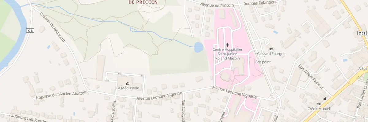 Plan du 8 Av Léontine Vignerie à Saint-Junien