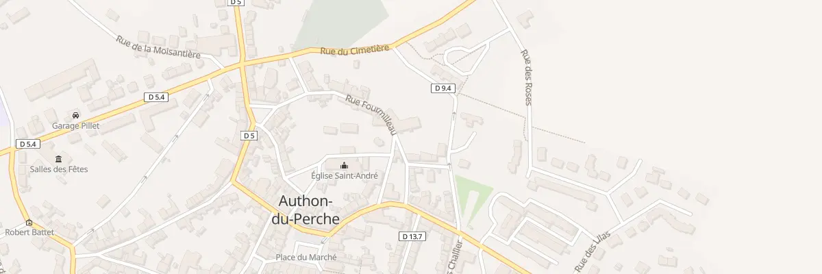 Plan du 10 Rue Fourmilleau à Authon-du-Perche