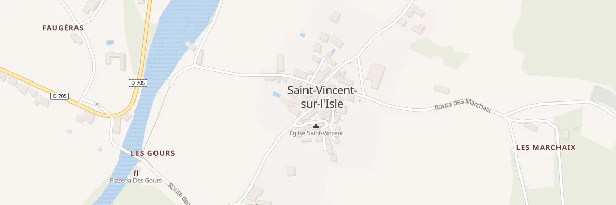 Plan du 9004 Rue des Gours à Saint-Vincent-sur-l’Isle