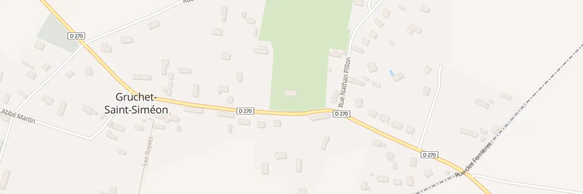 Plan du 1284 Rue de l’Eglise à Gruchet-Saint-Siméon