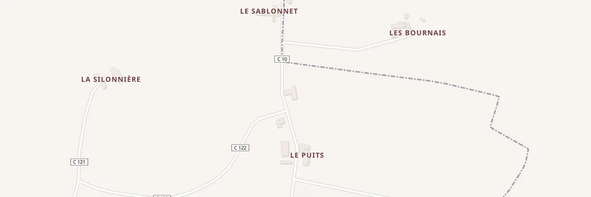 Plan du 154 Le Puits à Ciran