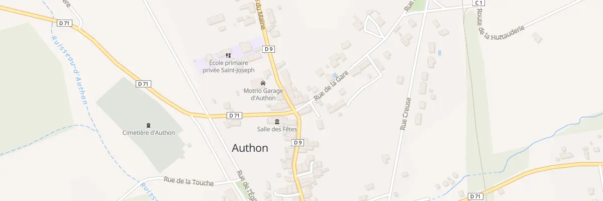 Plan du 3 Rue de la Gare à Authon