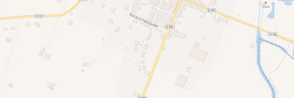 Plan du 1 Rue de la Bourdette à Solomiac