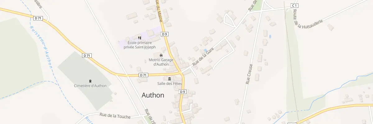 Plan du 5 Rue de la Gare à Authon