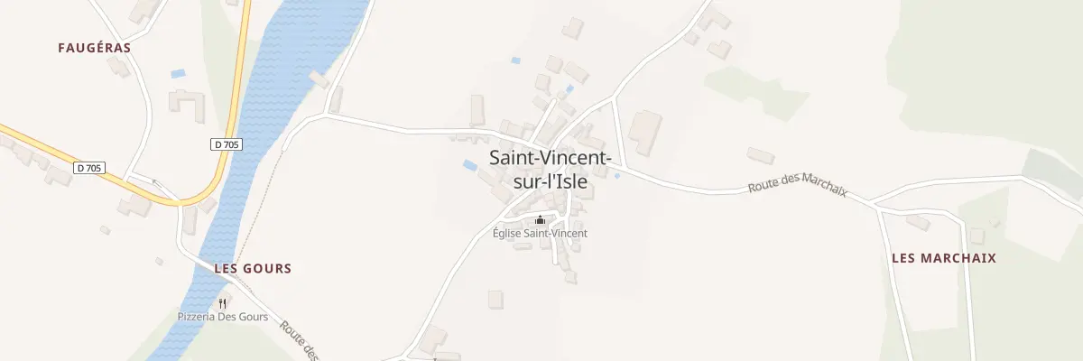 Plan du 2 Rte des Gours à Saint-Vincent-sur-l’Isle
