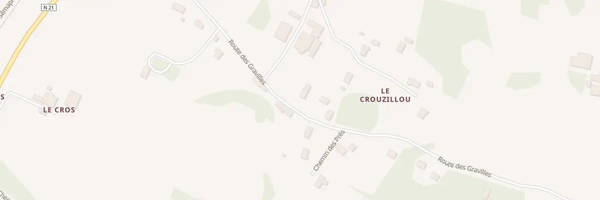 Plan du 391 Che des Gravilles à Eyzerac