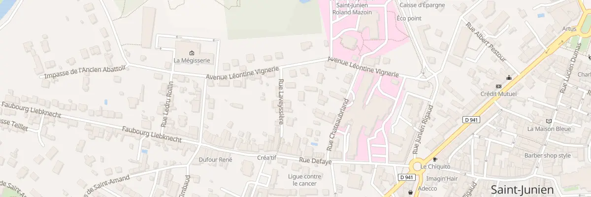Plan du 8 Rue Laveyssière à Saint-Junien