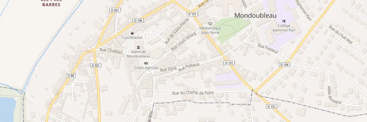 Plan du 16 Rue Prillieux à Mondoubleau