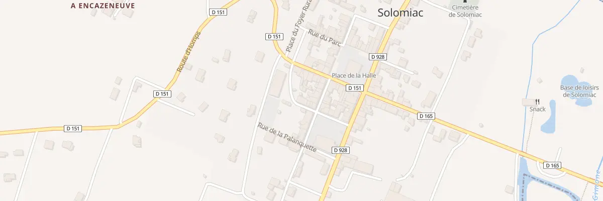 Plan du 6 Rue de la Fontaine à Solomiac