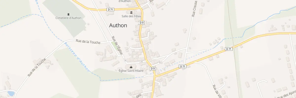 Plan du 22 Rue du Maine à Authon
