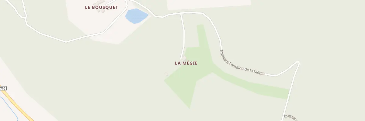 Plan du 64 La Megie à Journiac