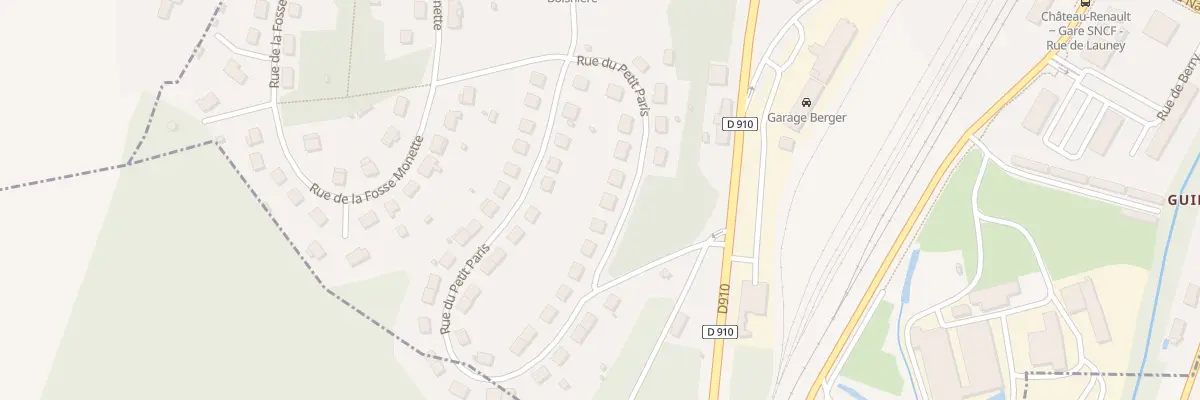 Plan du 42 Rue du Petit Paris à Château-Renault