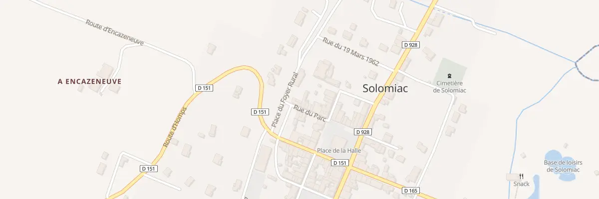 Plan du 14 Rue du Parc à Solomiac