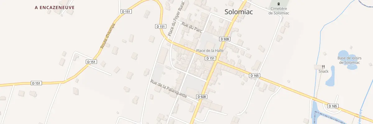 Plan du 4 Rue Centrale à Solomiac