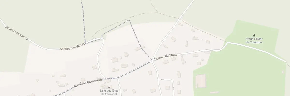 Plan du 1 Rue de la Caronnerie à Caumont