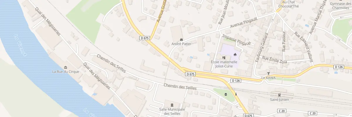 Plan du 1 Av Maryse Bastié à Saint-Junien