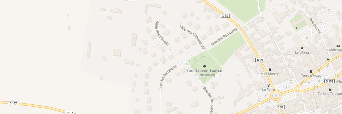 Plan du 14 Rue des Remparts au Neubourg
