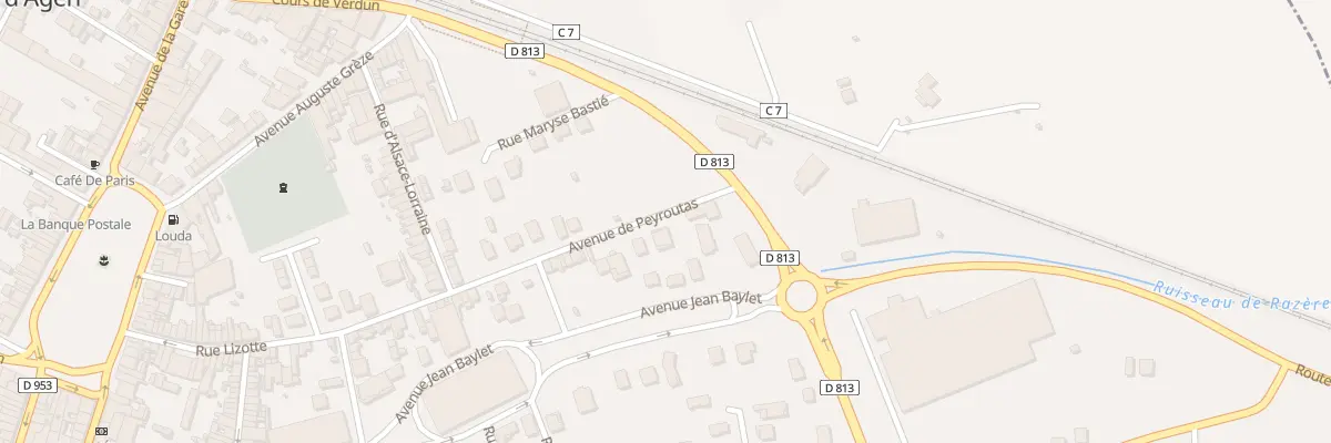 Plan du 32 Av de Peyroutas à Valence