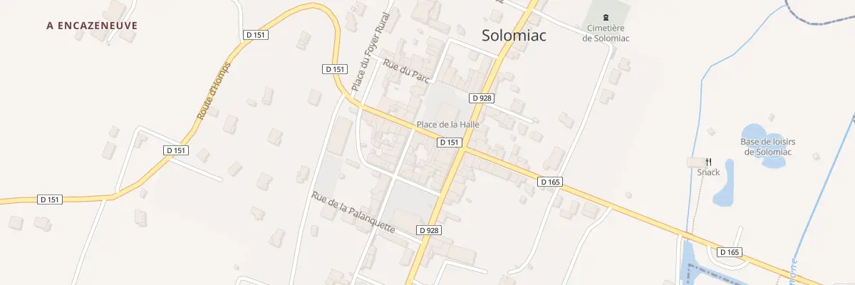 Plan du 5800 Pl de la Halle à Solomiac