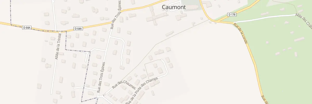 Plan du 21A Rue de la Porte des Champs à Caumont