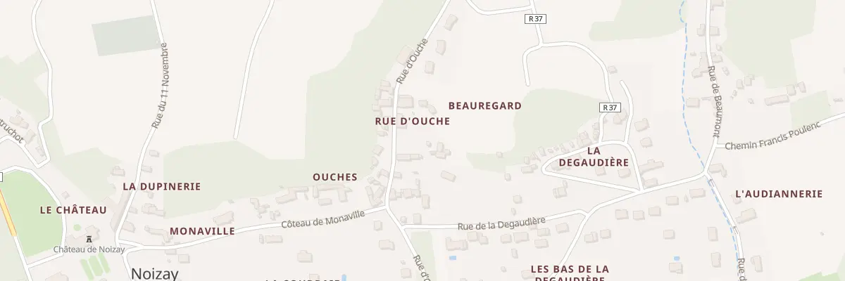 Plan du 220 Rue d’Ouches à Noizay