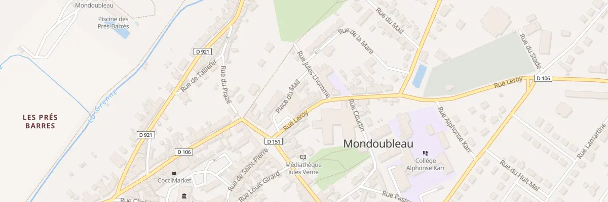 Plan du 6 Rue Leroy à Mondoubleau