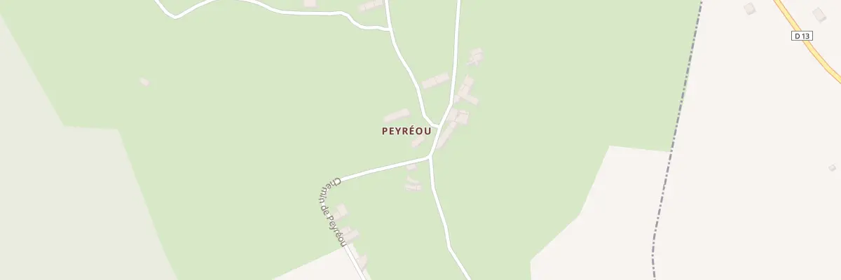 Plan du 580 Che de Peyrèou à Chein-Dessus