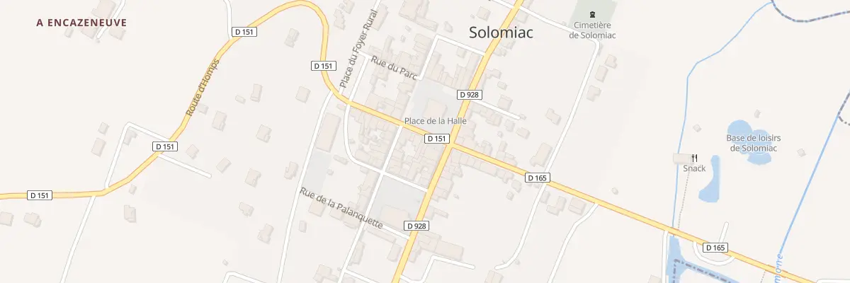 Plan du 14 Pl de la Halle à Solomiac