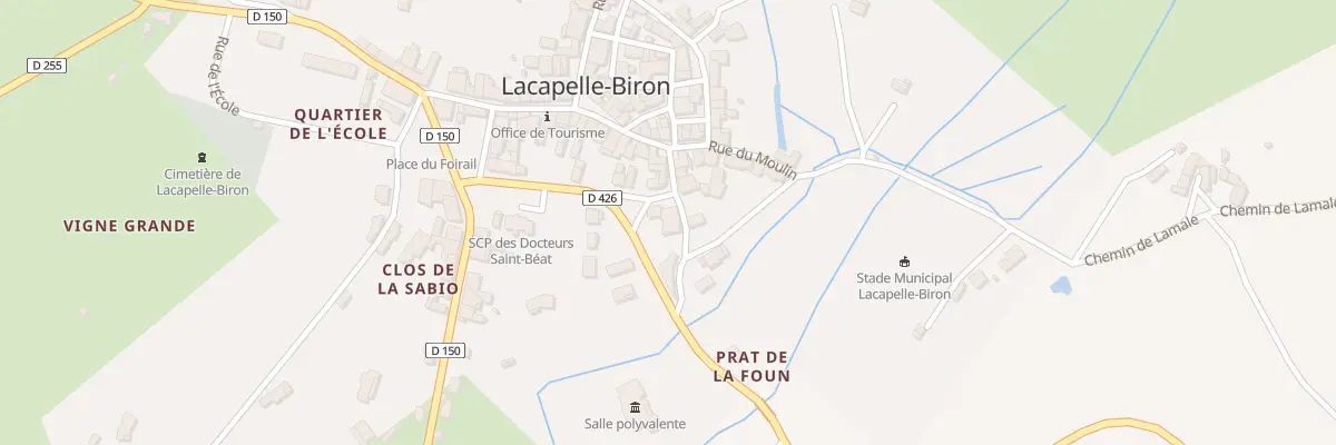 Plan du 162 Bd du Midi à Lacapelle-Biron