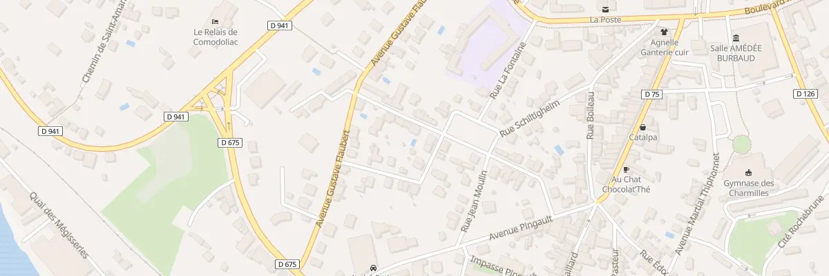 Plan du 8 Rue Amedee Deserces à Saint-Junien