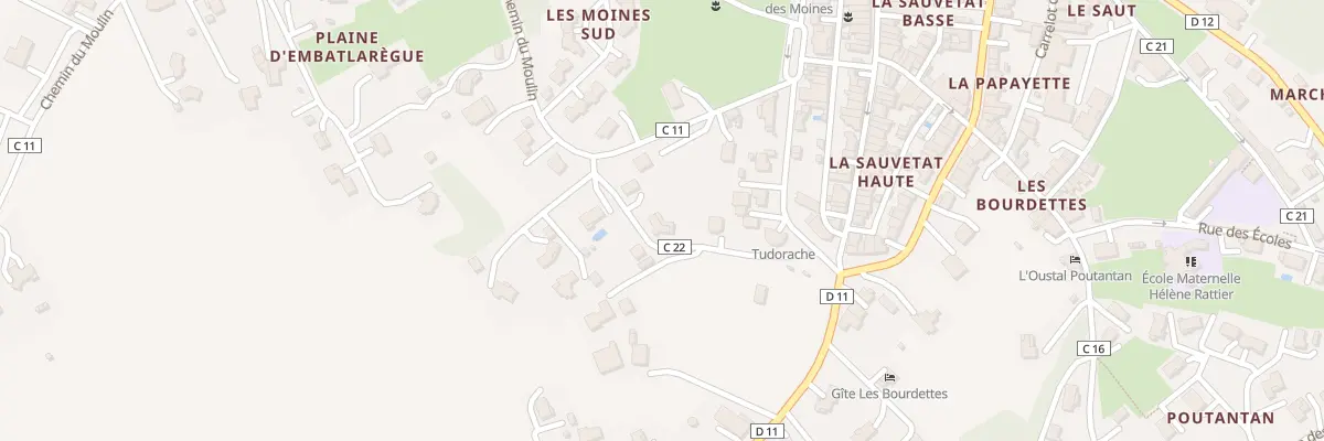 Plan du 5580 Les Moines-Sud à Auvillar