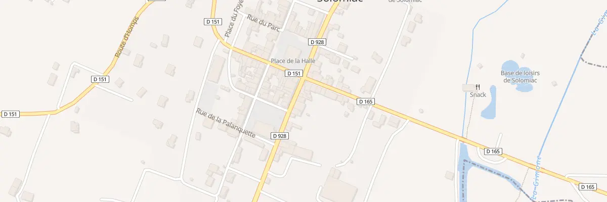 Plan du 7 Rte d’Auch à Solomiac